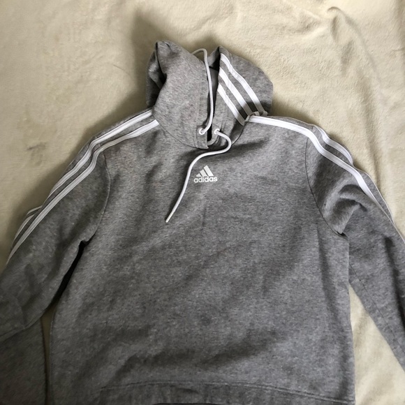 fuzzy adidas sweatshirt